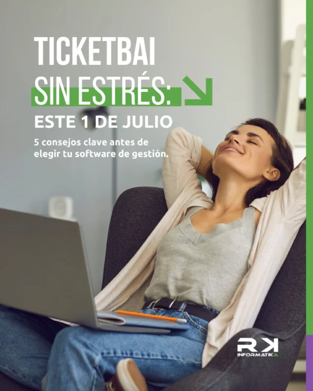 ¿Estás listo para este 1 de julio?
¿Aún no has elegido tu software de gestión? 

Te damos 5 consejos clave para hacerlo bien desde el principio:

Cumple con la ley (firma digital, QR, envío a Hacienda)
Prioriza seguridad y trazabilidad
Busca integración y facilidad de uso
Apuesta por un software que crezca contigo
Y, por supuesto… que tenga buen soporte técnico

📌 Spoiler: en RK lo tenemos claro.
La Manzana es nuestro software propio, 100% adaptado a la normativa y pensado para hacerte la vida fácil.

📲 Escríbenos y descubre cómo podemos ayudarte.
.
.
.
#TicketBAI #LaManzanaRK #SoftwareDeGestión #GestiónEmpresarial #EmpresasDigitales #TransformaciónDigital #Emprendedores #PymesEspaña #NegociosInteligentes #Fiscalidad2025 #DigitalizaTuNegocio #FacturaciónOnline #CumpleLaNormativa #InnovaciónEmpresarial #SolucionesDigitales #KitDigital #NegociosQueCrecen #AutónomosEspaña #FacturaSegura #RKInformatika